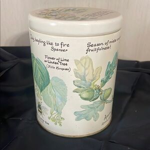 Floral Botanical Storage Tin